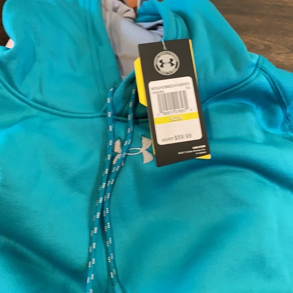 Under Armour Men's Double Threat Fleece Hoodie MD - Picture 3 of 8